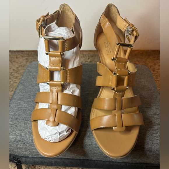 Brown Strappy Heel - Picture 2 of 9